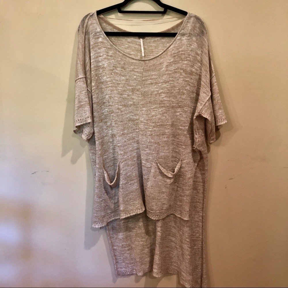 Free People Knit High-Low Sweater